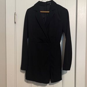 HYFVE Black Blazer Romper/Skort